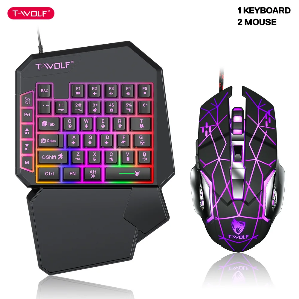 Gaming Hand Accessories - T-WOLF TF900 клавиатура для одной руки,