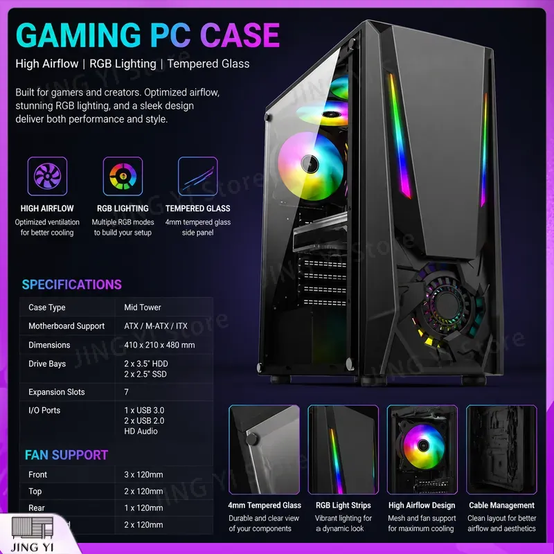 Gaming Hardware And Accessories - Корпус для игрового ПК ATX с