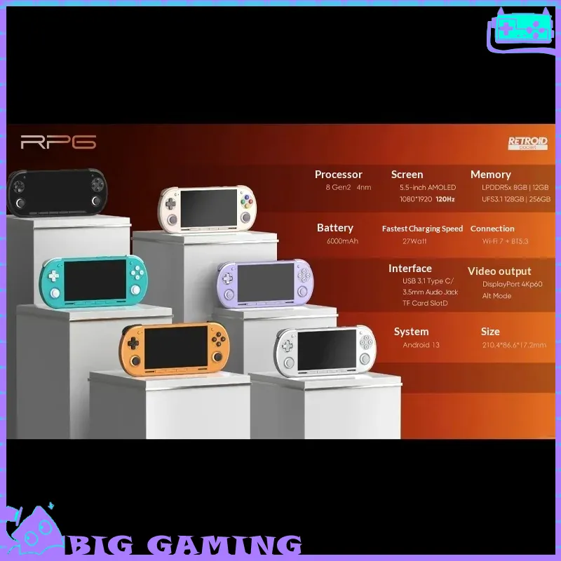 Gaming Accessories Retro - Игровая консоль Retroid Pocket G2 с