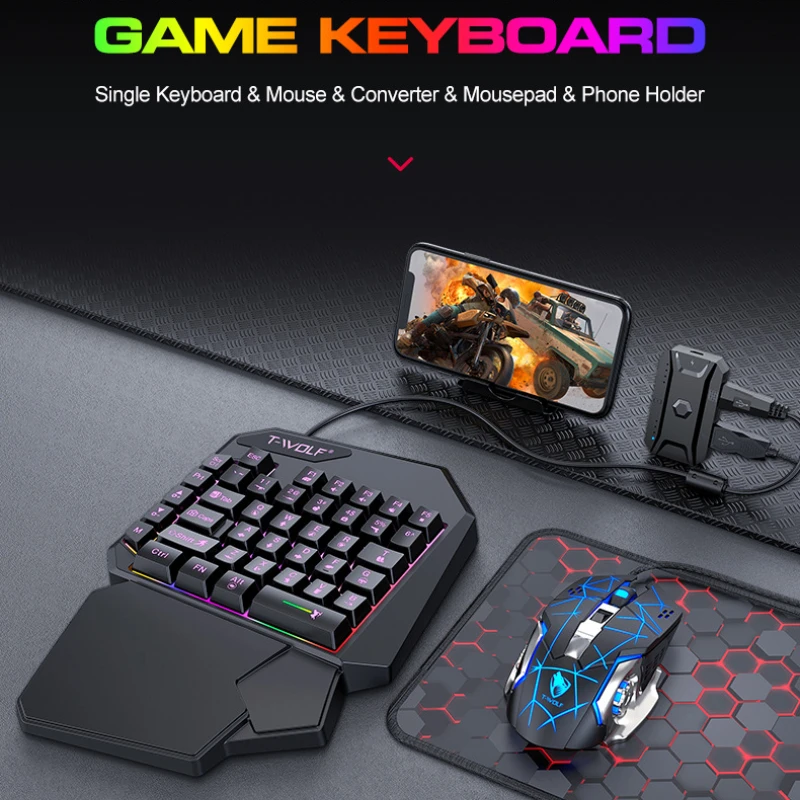 T-WOLF TF900 клавиатура для од – обзор и цена Gaming Hand Accessories