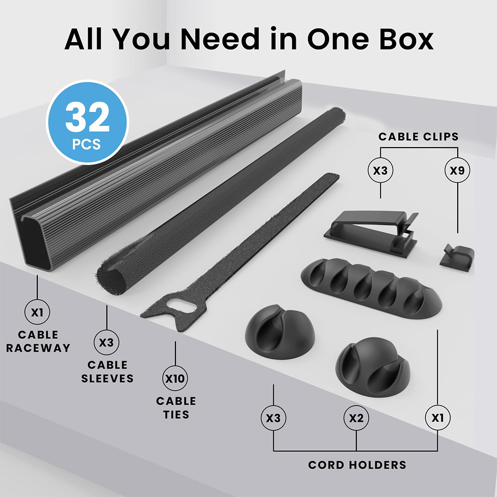 32 шт. настольный комплект для – обзор и цена Sleeved Cable Kit