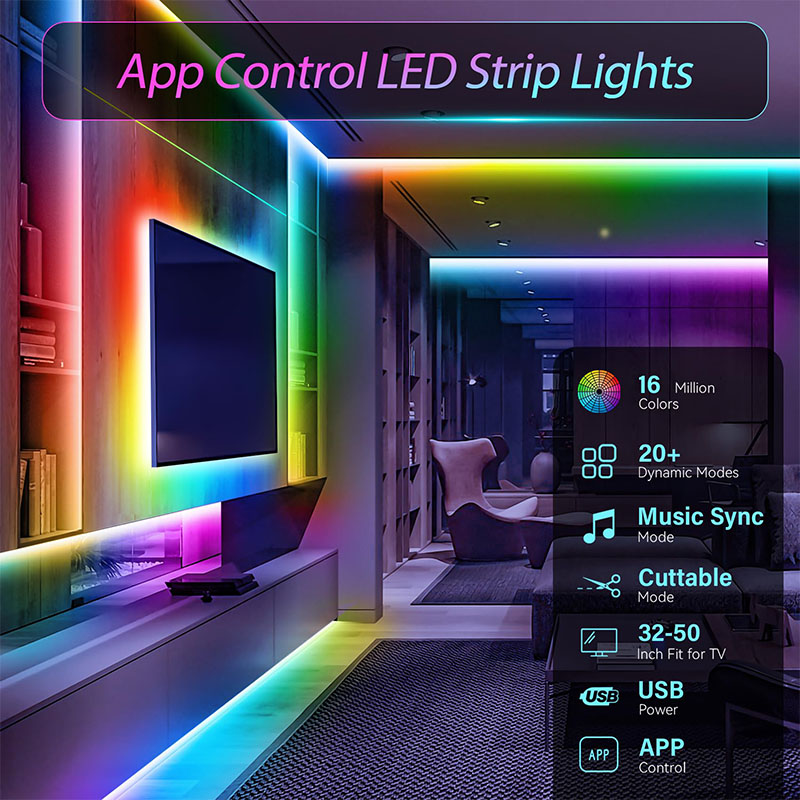 USB RGB LED-лента SMD3535 с уп – обзор и цена Gaming Accessories Bedroom