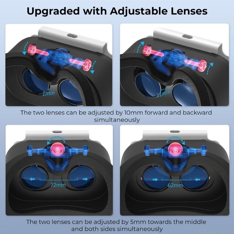 E56B Гарнитуры Очки виртуально – обзор и цена Virtual Gaming Accessories