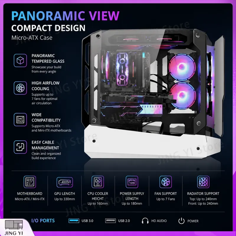 Корпус для игрового ПК mATX, к – обзор и цена Gaming Hardware And Accessories