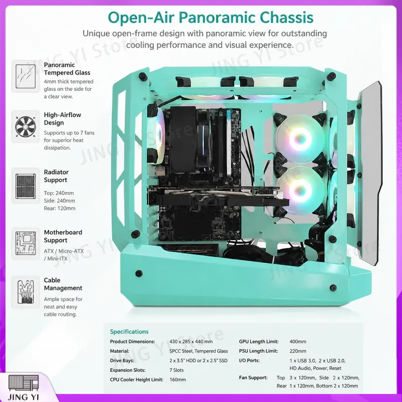 Корпус для игрового ПК mATX, к – обзор и цена Gaming Hardware And Accessories