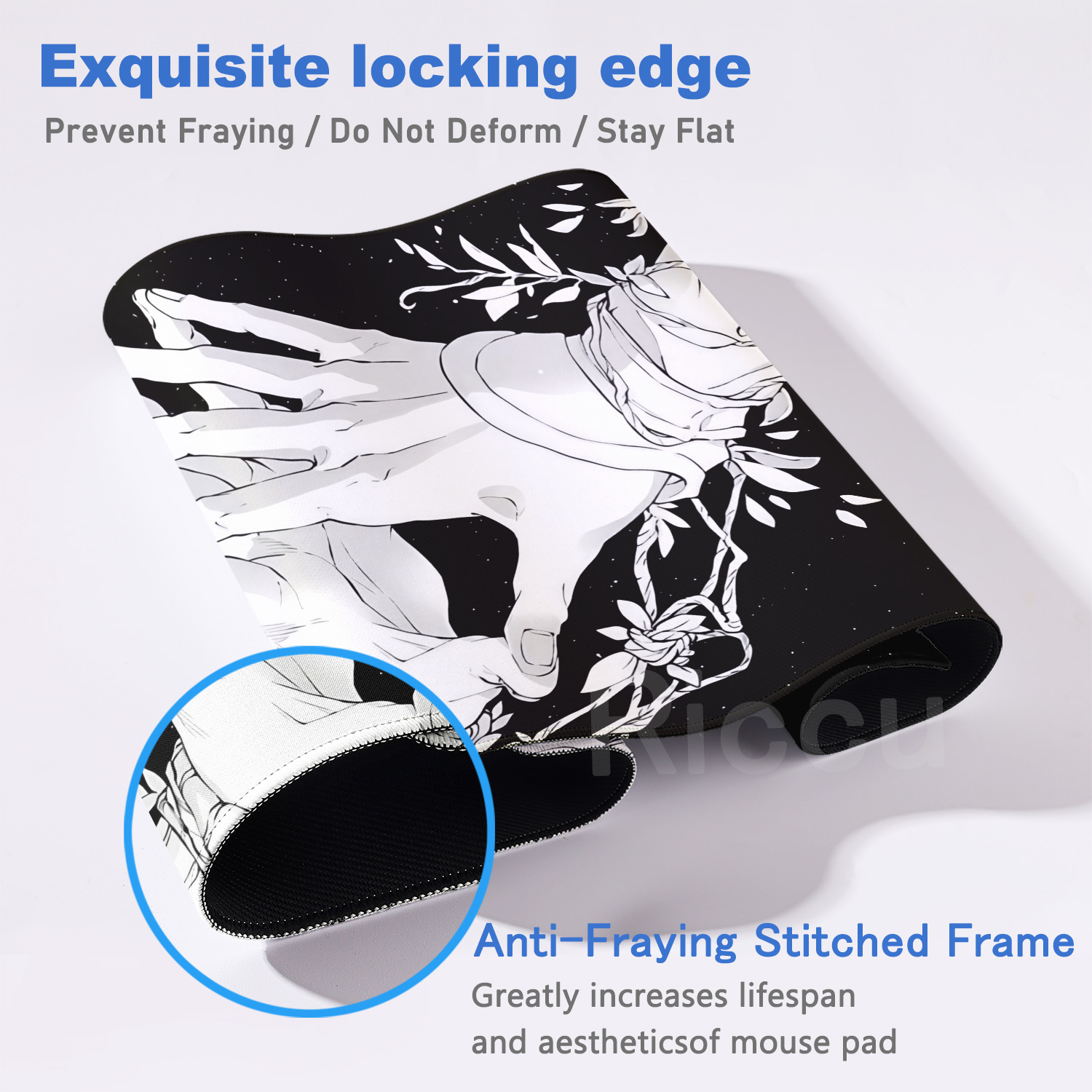 Большой черно-белый коврик для – обзор и цена Gaming Hand Accessories